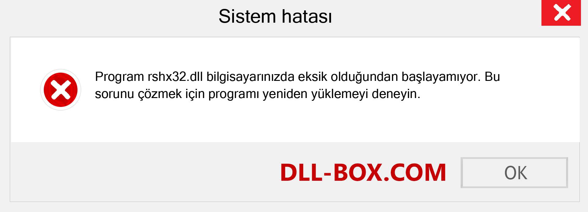 rshx32.dll dosyası eksik mi? Windows 7, 8, 10 için İndirin - Windows'ta rshx32 dll Eksik Hatasını Düzeltin, fotoğraflar, resimler